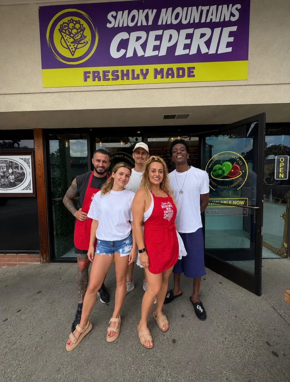 Smoky mountains creperie team