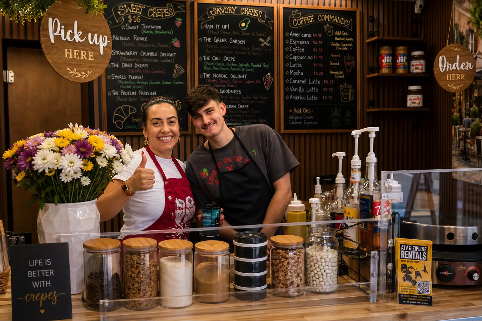 Crepies fresh crepes and desserts